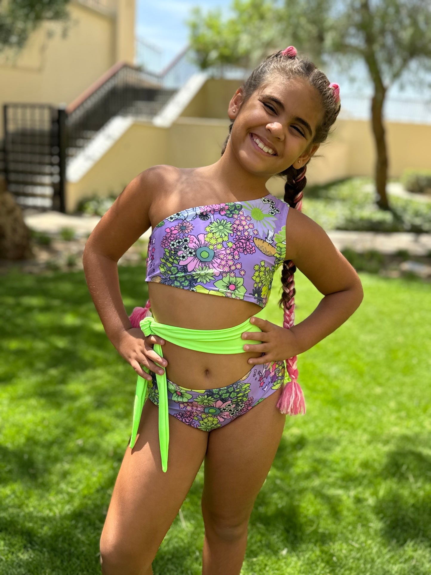 Neon Stars swimsuit