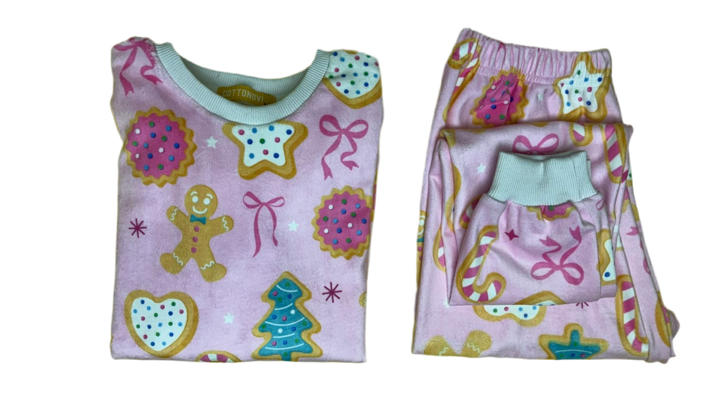 Christmas Cookie fleece pjs