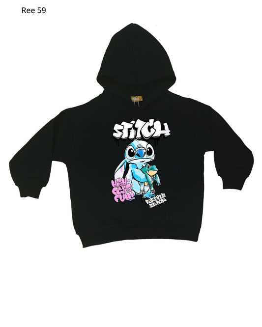 Stitch Caricature Hoodie