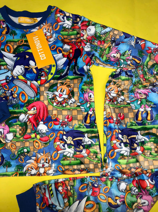 SONIC WORLD FLEECE PAJAMAS