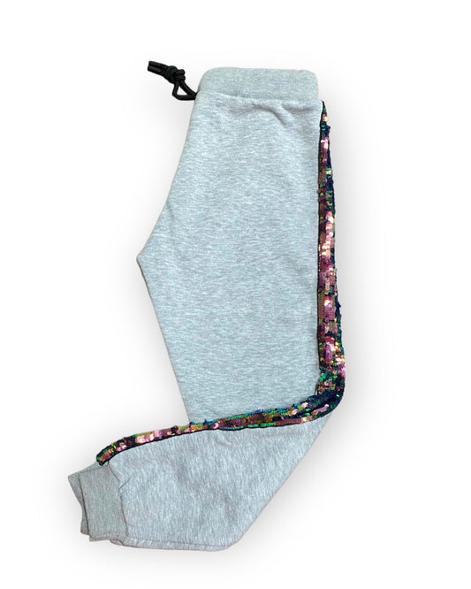 Cotton Fleece sweatpants with sequins