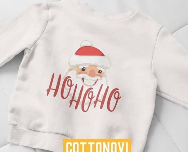 Ho ho Santa White sweatshirt (CODE: Vmo16)