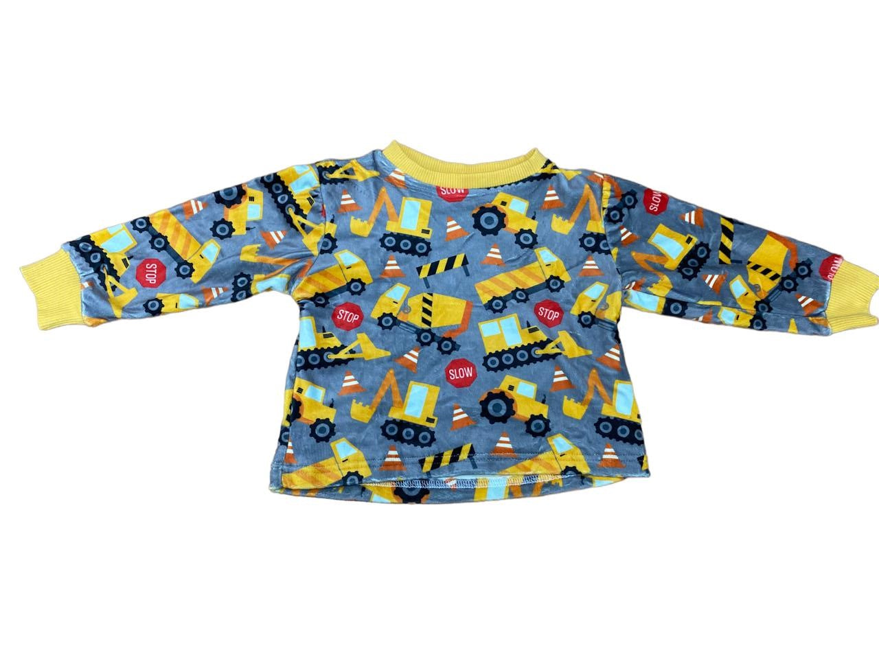 Yellow Truck Fleece Pyjamas